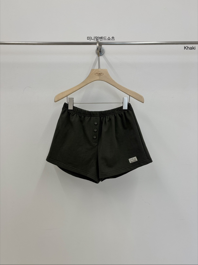 VERGAMOT韓國東大門代購女裝新品休閑熱賣職業26春夏短褲VERGAMOT短褲圖色3墨綠