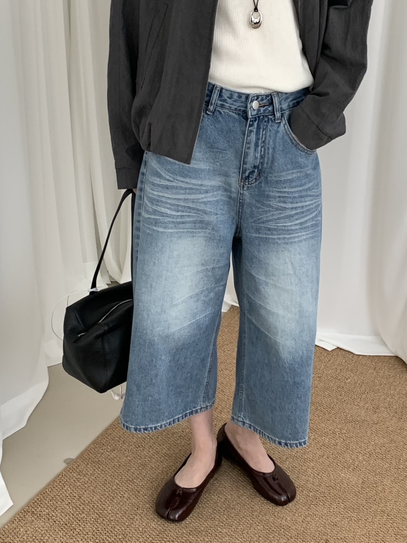 RIVER RAIN韓國東大門直郵女士新品推薦26春夏休閑牛仔褲RIVER RAIN牛仔褲