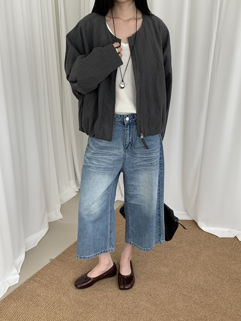 RIVER RAIN韓國東大門直郵女士新品推薦26春夏休閑牛仔褲RIVER RAIN牛仔褲