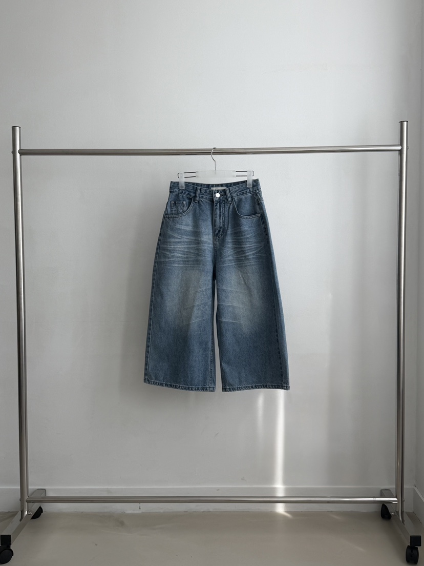 RIVER RAIN韓國東大門直郵女士新品推薦26春夏休閑牛仔褲RIVER RAIN牛仔褲圖色1