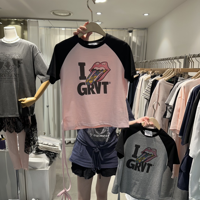 THE LOT韓國東大門直郵女士新品人氣26春夏熱賣職業推薦T恤THE LOT/	LOTT恤圖色1