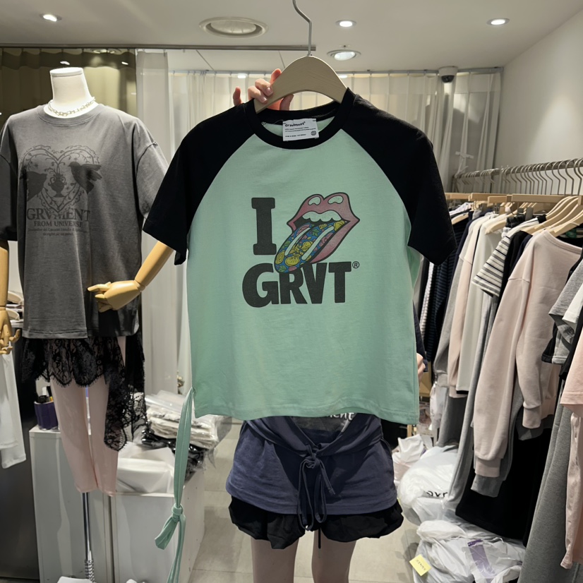 THE LOT韓國東大門直郵女士新品人氣26春夏熱賣職業推薦T恤THE LOT/	LOTT恤圖色3