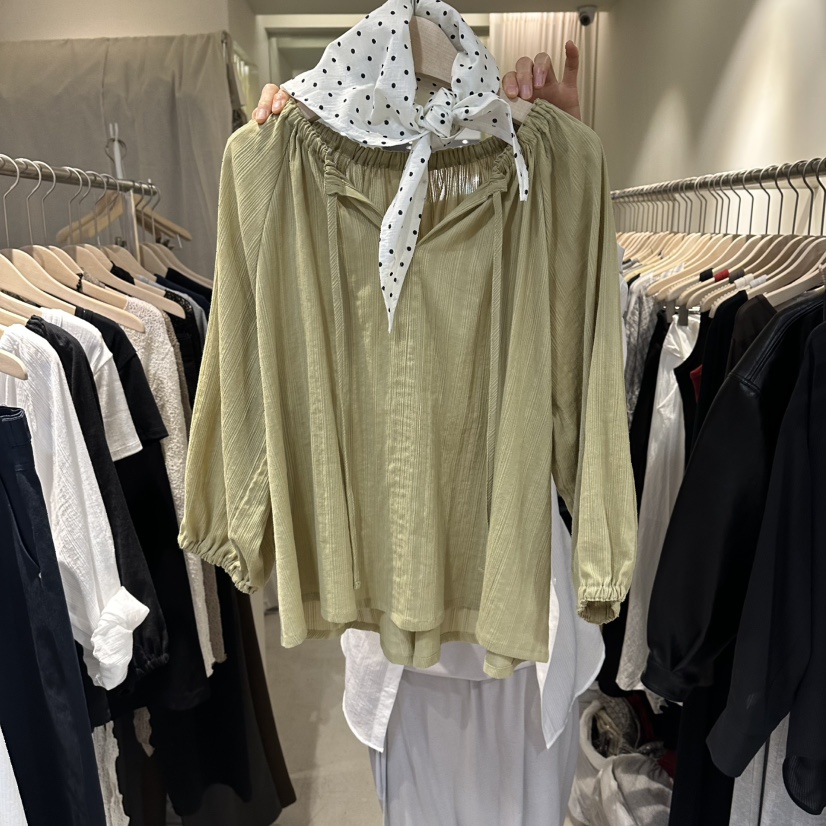 LIL韓國代購女裝新品職業休閑推薦26春夏熱賣時尚襯衫蕾絲衫LIL襯衫/蕾絲衫圖色2