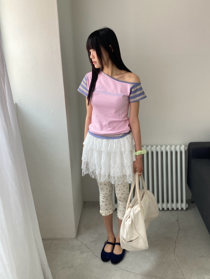 MORE THAN-P韓國東大門直郵女裝新品職業打底褲鯊魚褲花朵MORE THAN打底褲/鯊魚褲