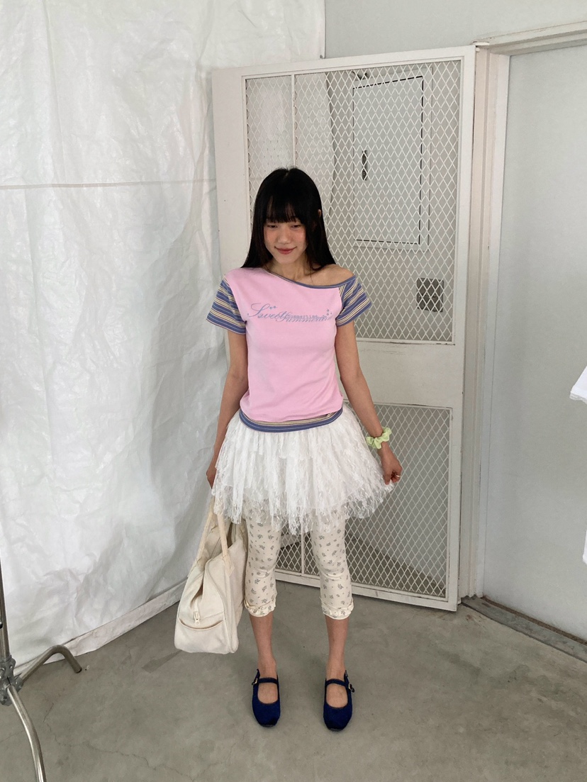 MORE THAN-P韓國東大門直郵女裝新品職業打底褲鯊魚褲花朵MORE THAN打底褲/鯊魚褲