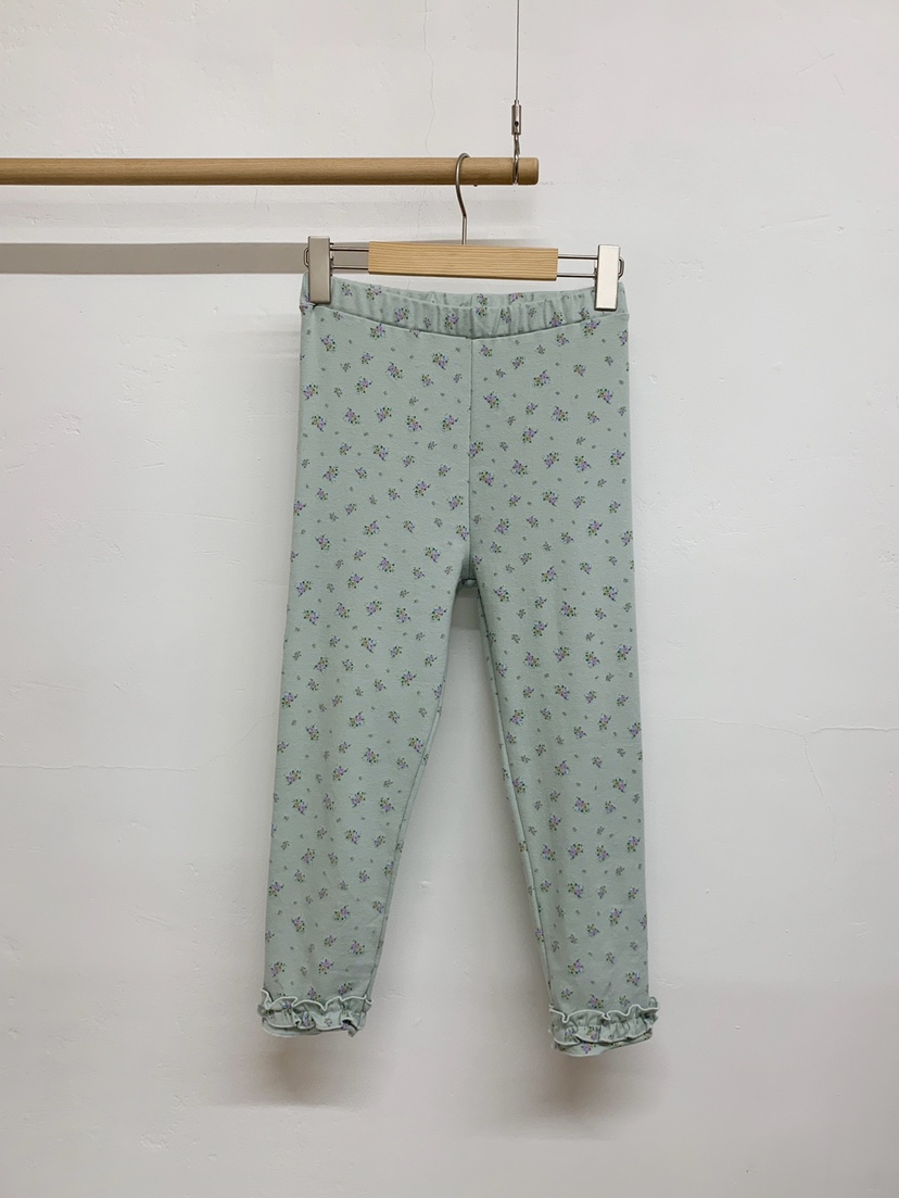 MORE THAN-P韓國東大門直郵女裝新品職業打底褲鯊魚褲花朵MORE THAN打底褲/鯊魚褲圖色2