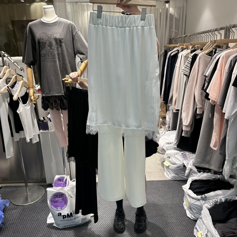 THE LOT韓國代購女士新品26春夏職業休閑熱賣人氣裙褲蕾絲THE LOT/	LOT裙褲