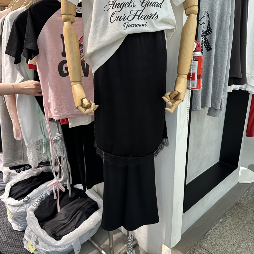 THE LOT韓國代購女士新品26春夏職業休閑熱賣人氣裙褲蕾絲THE LOT/	LOT裙褲