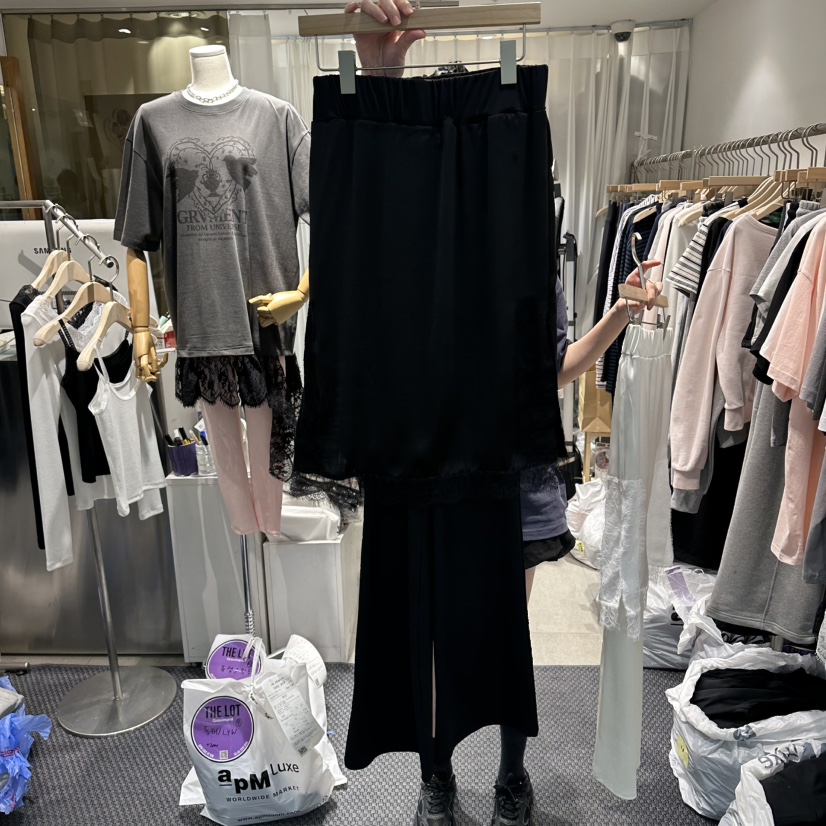 THE LOT韓國代購女士新品26春夏職業休閑熱賣人氣裙褲蕾絲THE LOT/	LOT裙褲圖色2