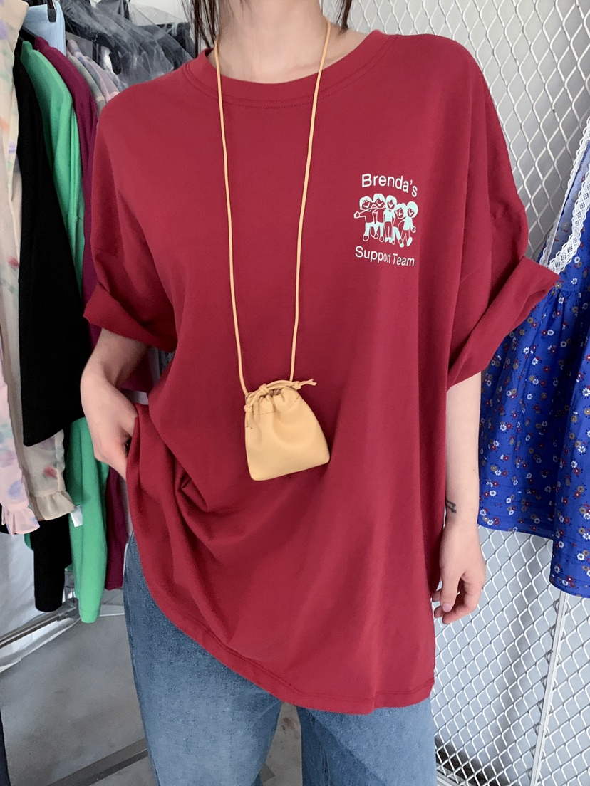 JKICHI韓國直郵女士新品熱賣職業推薦26春夏人氣T恤不含配飾JKICHIT恤圖色1