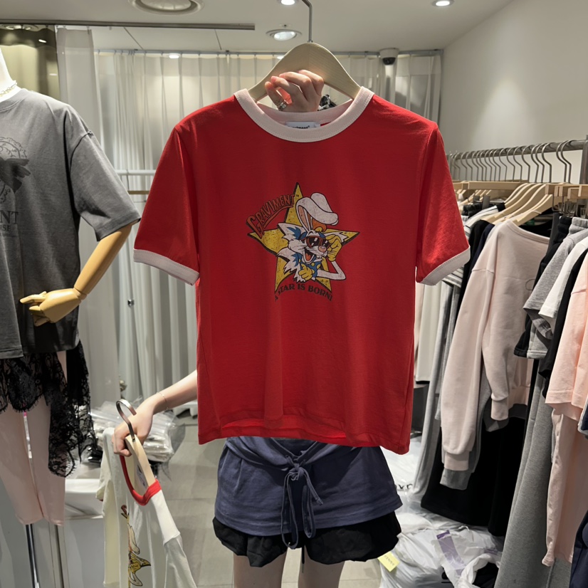 THE LOT韓國直郵女裝新款熱賣人氣休閑推薦26春夏職業T恤THE LOT/	LOTT恤圖色2