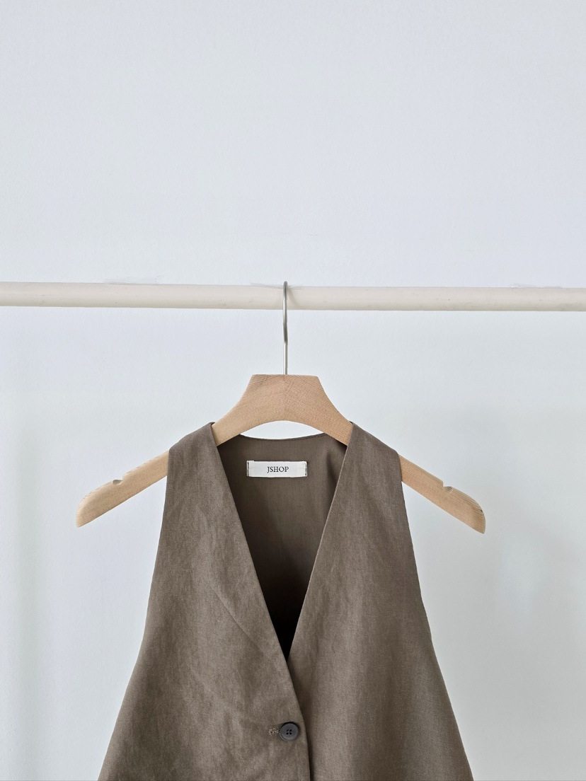 J SHOP韓國直郵女裝新品休閑26春夏職業推薦吊帶背心亞麻J_SHOP吊帶/背心