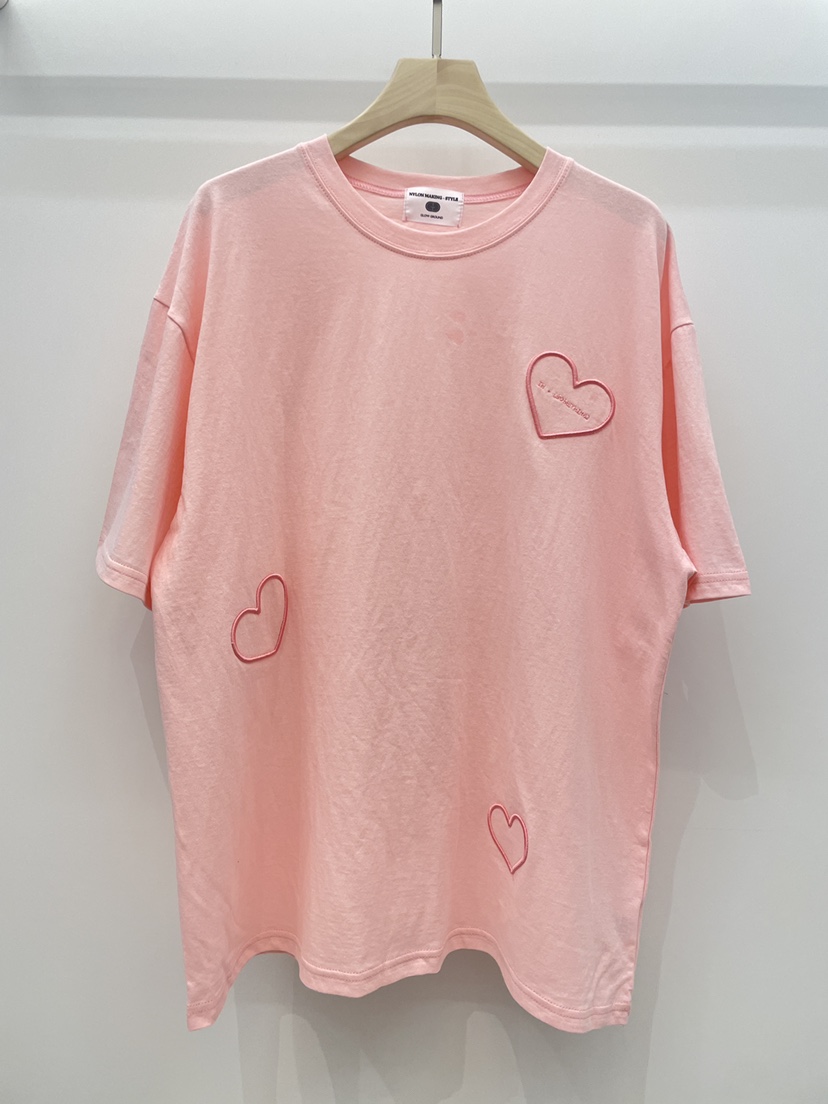 NYLON韓國代購女裝新品休閑26春夏推薦人氣熱賣職業T恤寬松NYLONT恤圖色2