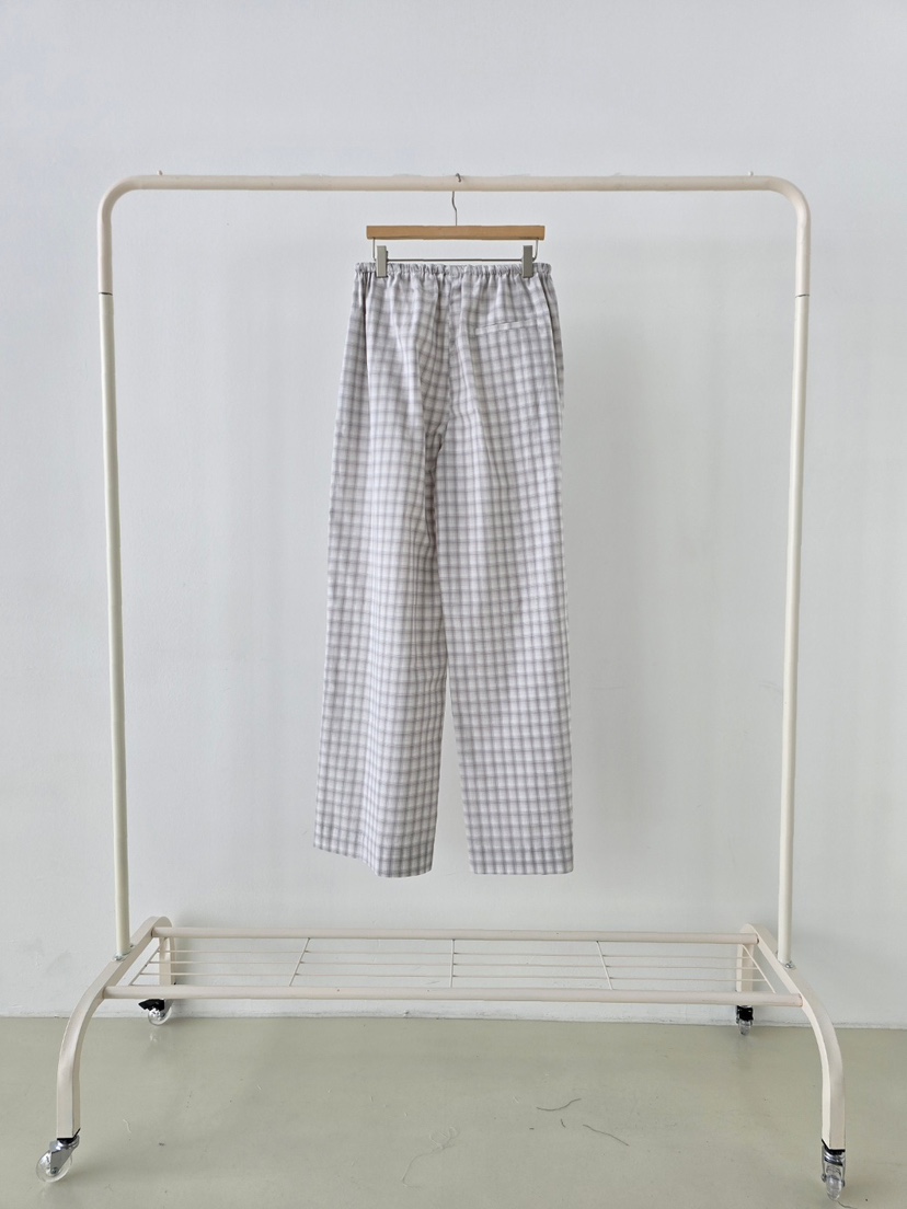 J SHOP韓國東大門直郵女裝新款26春夏推薦熱賣休閑褲格紋J_SHOP休閑褲