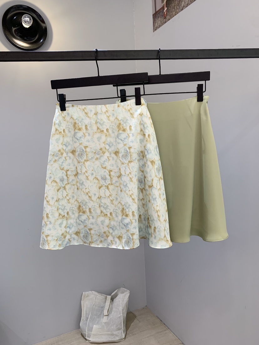 SOFTNESS韓國東大門代購女裝新款推薦休閑半身裙中短裙緞面Softness/Cosmic半身裙/中短裙