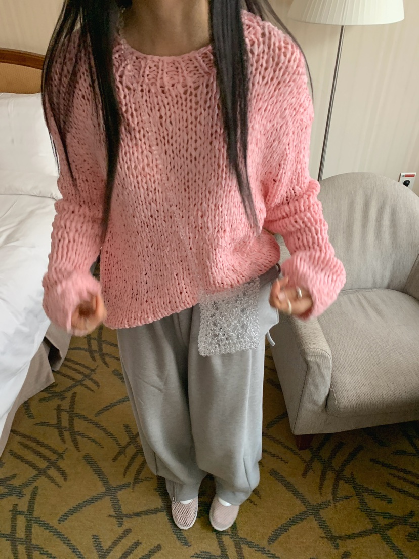 JKICHI韓國直郵實拍女士新款職業推薦針織衫不含腰帶手工JKICHI針織衫