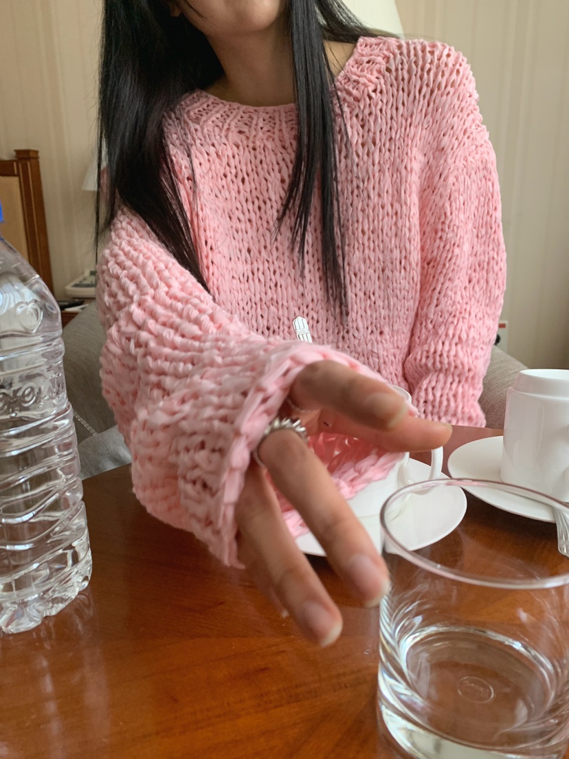 JKICHI韓國直郵實拍女士新款職業推薦針織衫不含腰帶手工JKICHI針織衫