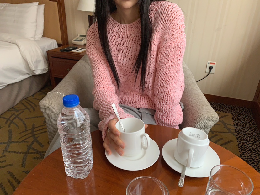 JKICHI韓國直郵實拍女士新款職業推薦針織衫不含腰帶手工JKICHI針織衫