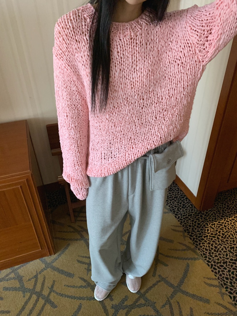 JKICHI韓國直郵實拍女士新款職業推薦針織衫不含腰帶手工JKICHI針織衫