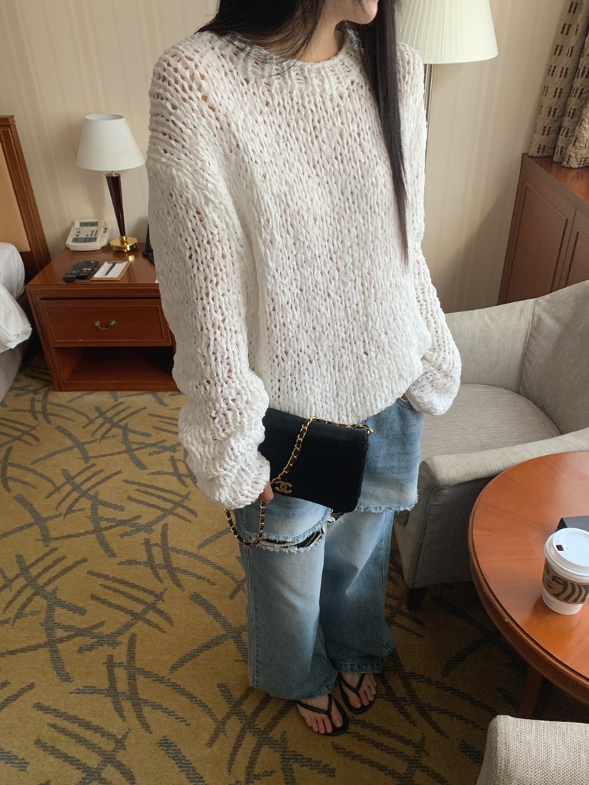 JKICHI韓國直郵實拍女士新款職業推薦針織衫不含腰帶手工JKICHI針織衫