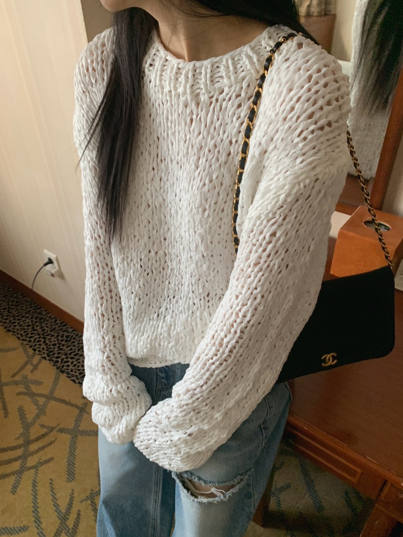 JKICHI韓國直郵實拍女士新款職業推薦針織衫不含腰帶手工JKICHI針織衫