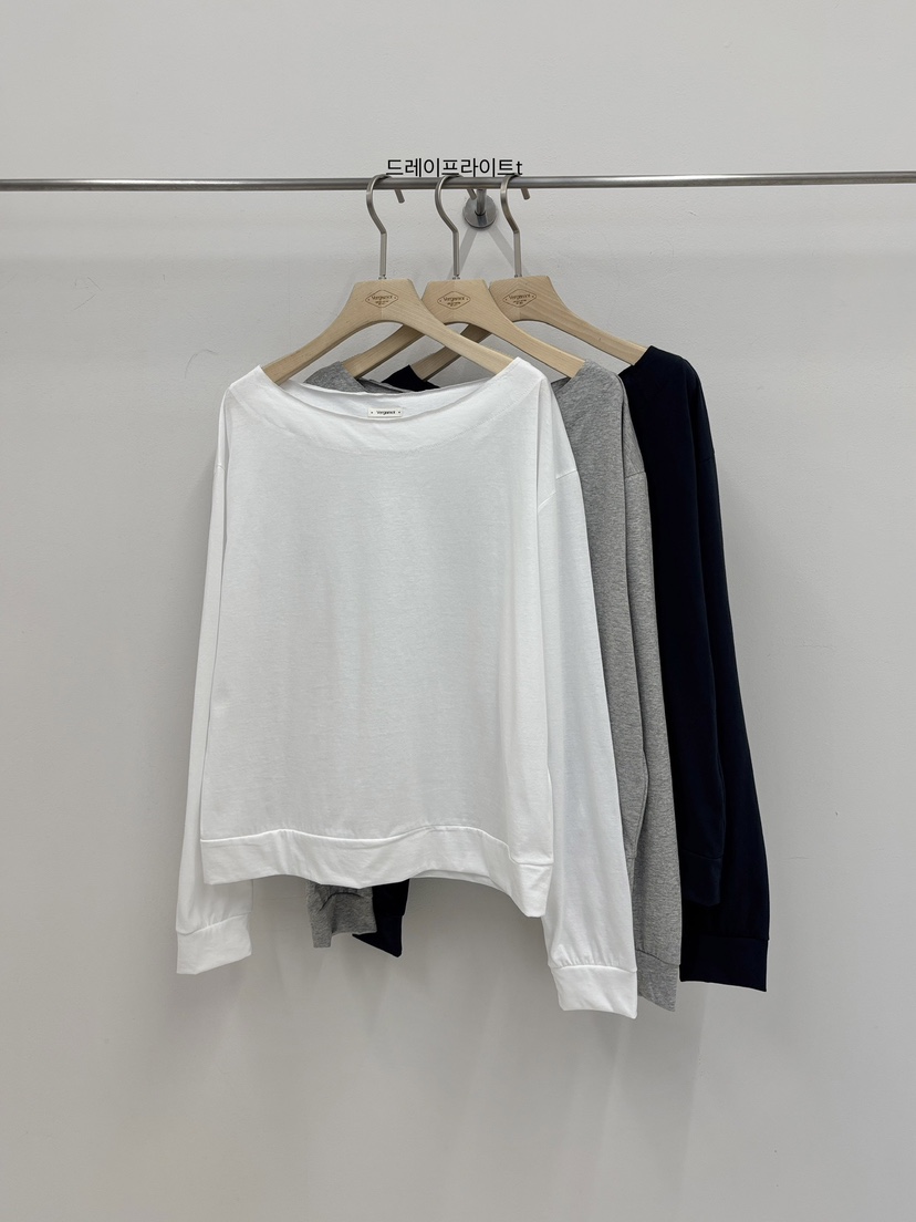 VERGAMOT韓國直郵實拍女士新款職業26春夏時尚休閑長袖T恤VERGAMOT長袖T恤