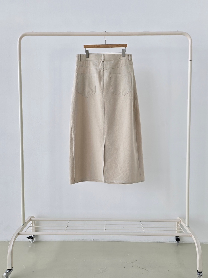 J SHOP韓國直郵實拍女裝新品推薦人氣26春夏長裙不含腰帶J_SHOP長裙