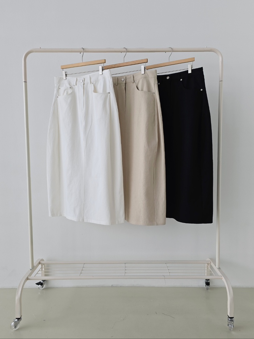 J SHOP韓國直郵實拍女裝新品推薦人氣26春夏長裙不含腰帶J_SHOP長裙