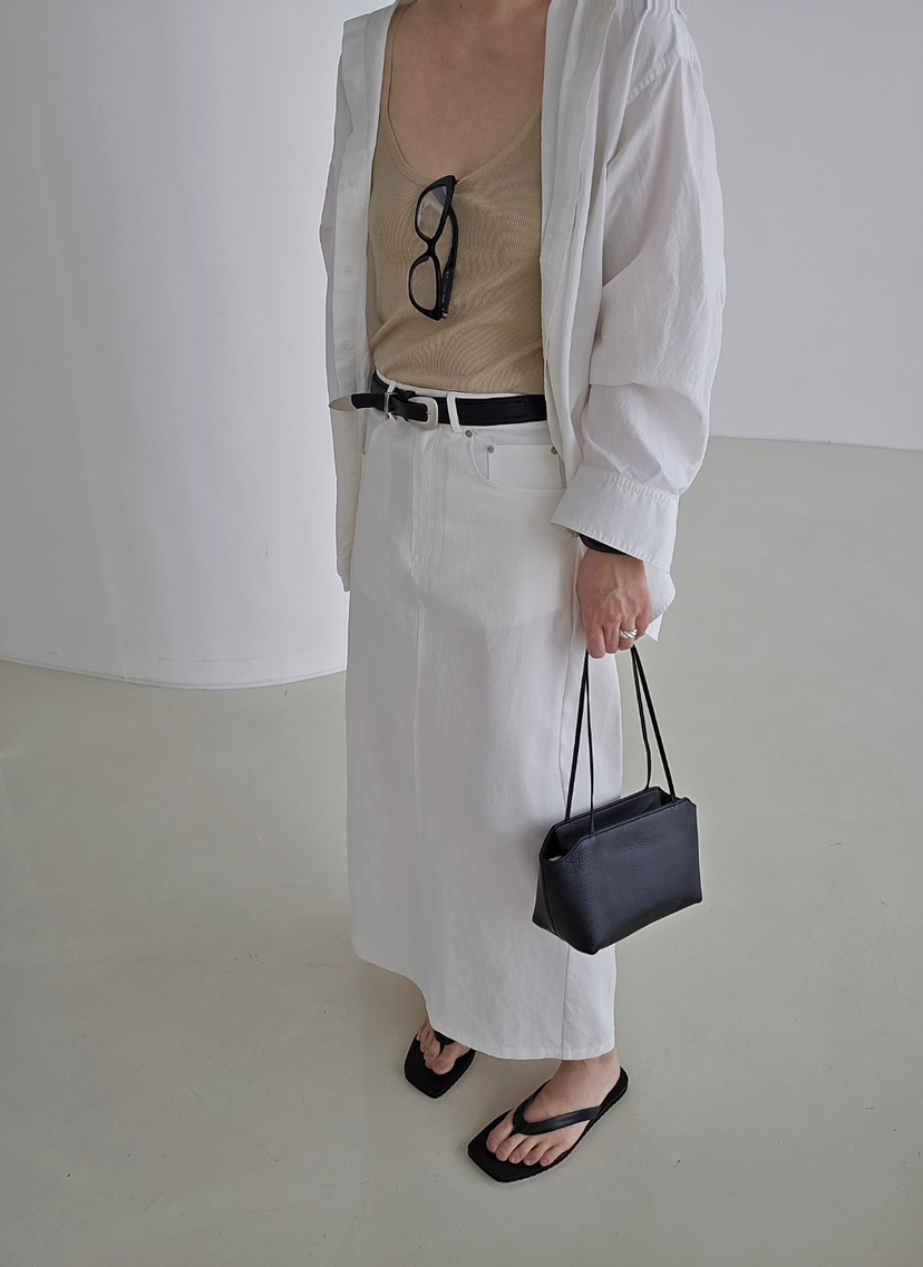 J SHOP韓國直郵實拍女裝新品推薦人氣26春夏長裙不含腰帶J_SHOP長裙