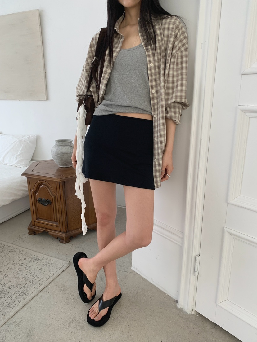 JKICHI韓國直郵實拍女裝新款推薦職業休閑人氣熱賣時尚短裙JKICHI短裙