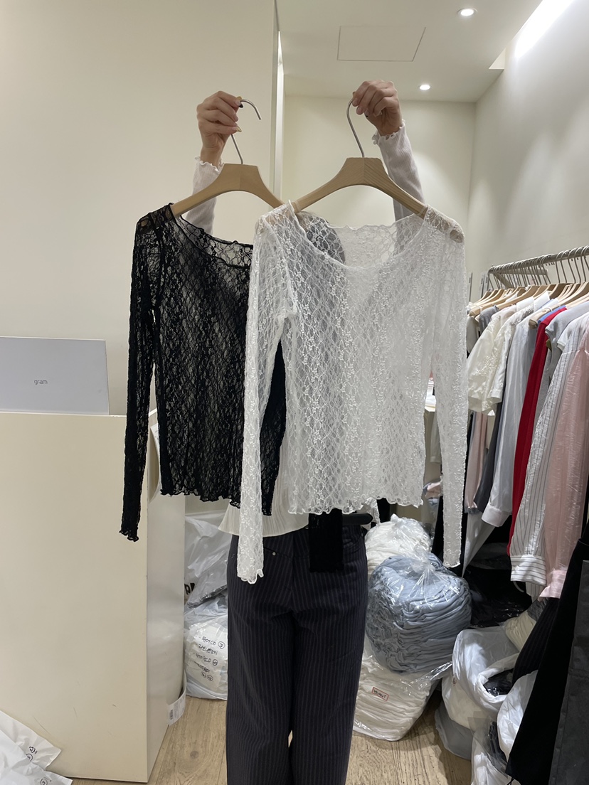 FLOWER-L韓國東大門直郵女裝新款職業人氣時尚襯衫蕾絲衫FLOWER-L襯衫/蕾絲衫