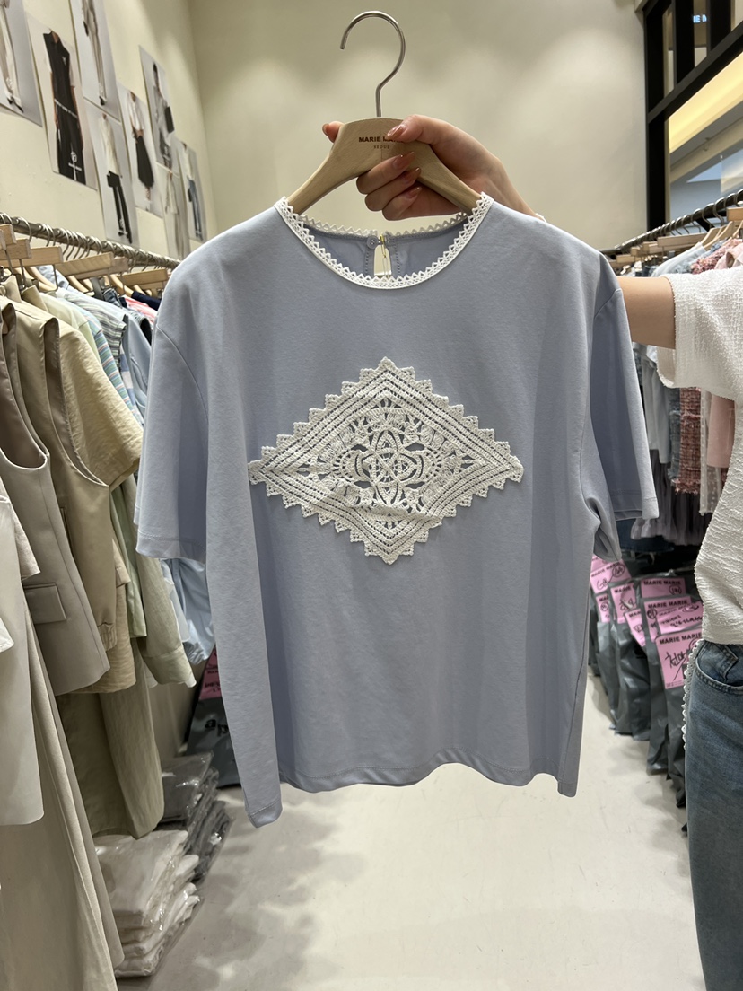 MARIE MARIE韓國東大門直郵女士新款26春夏時尚職業推薦T恤MARIE MARIET恤圖色1