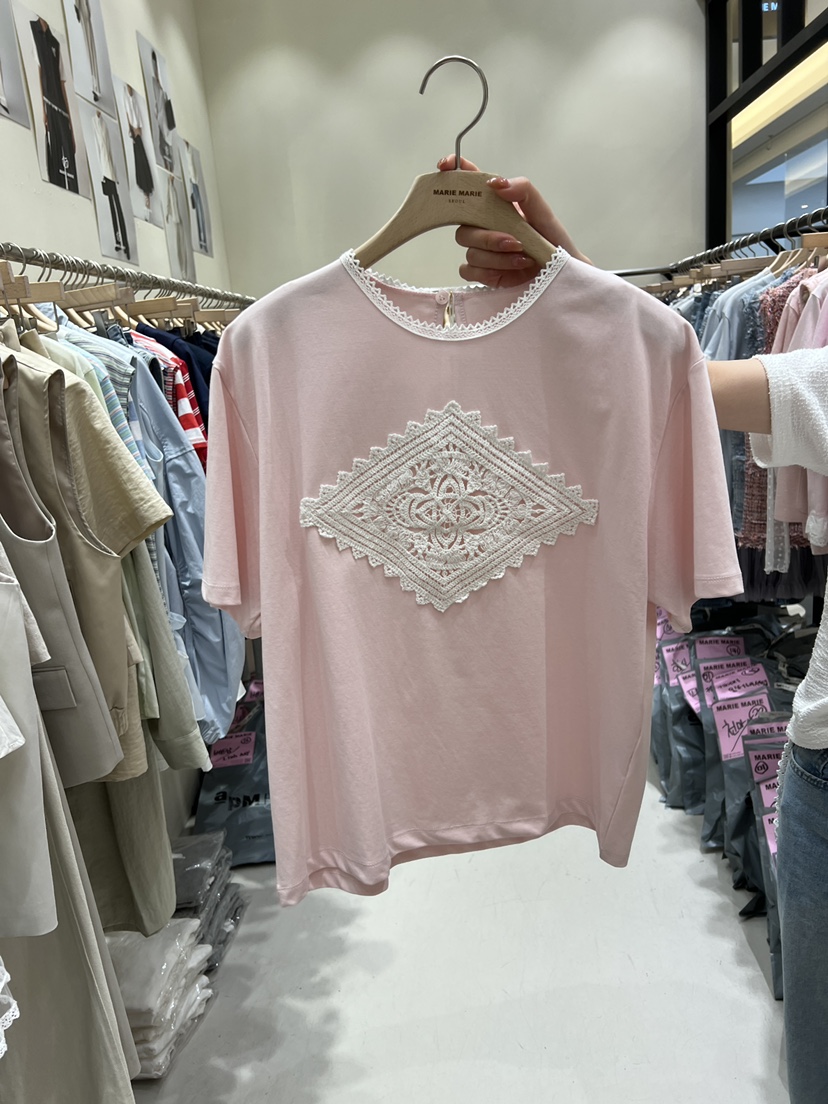 MARIE MARIE韓國東大門直郵女士新款26春夏時尚職業推薦T恤MARIE MARIET恤圖色3