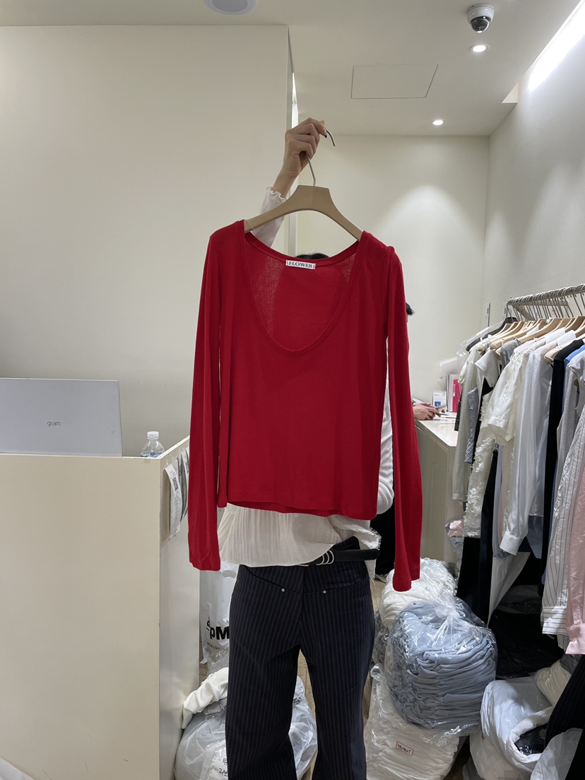 FLOWER-L韓國東大門代購女士新款熱賣人氣時尚推薦長袖T恤FLOWER-L長袖T恤圖色2