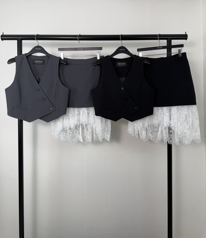 FEFFER韓國東大門代購女士新品推薦26春夏休閑人氣熱賣裙褲FEFFER裙褲