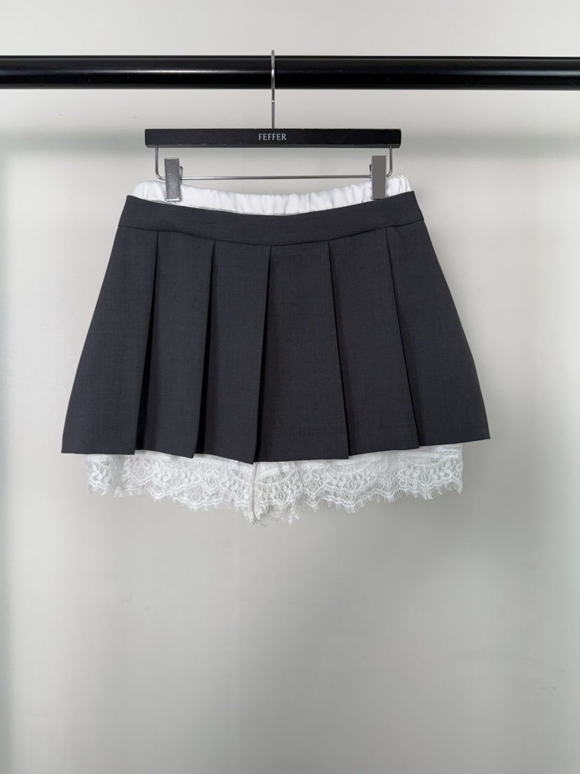 FEFFER韓國東大門代購女士新品推薦26春夏休閑人氣熱賣裙褲FEFFER裙褲圖色1墨色