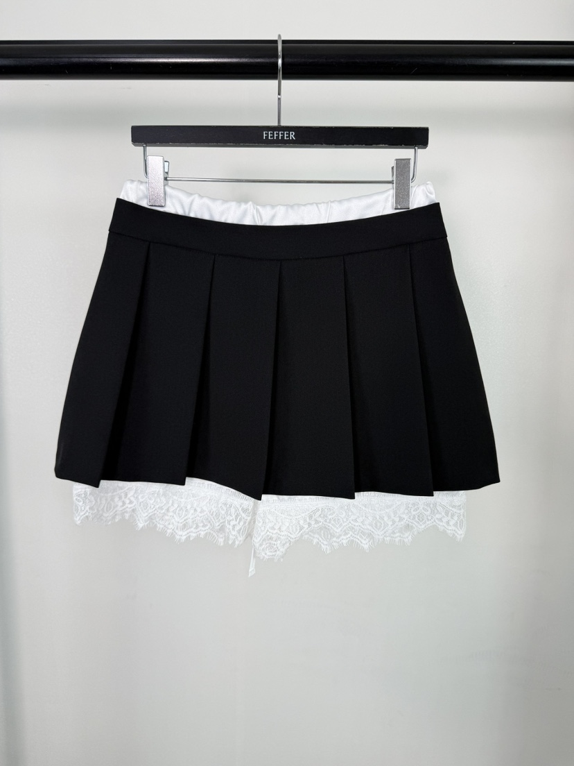 FEFFER韓國東大門代購女士新品推薦26春夏休閑人氣熱賣裙褲FEFFER裙褲圖色2黑色