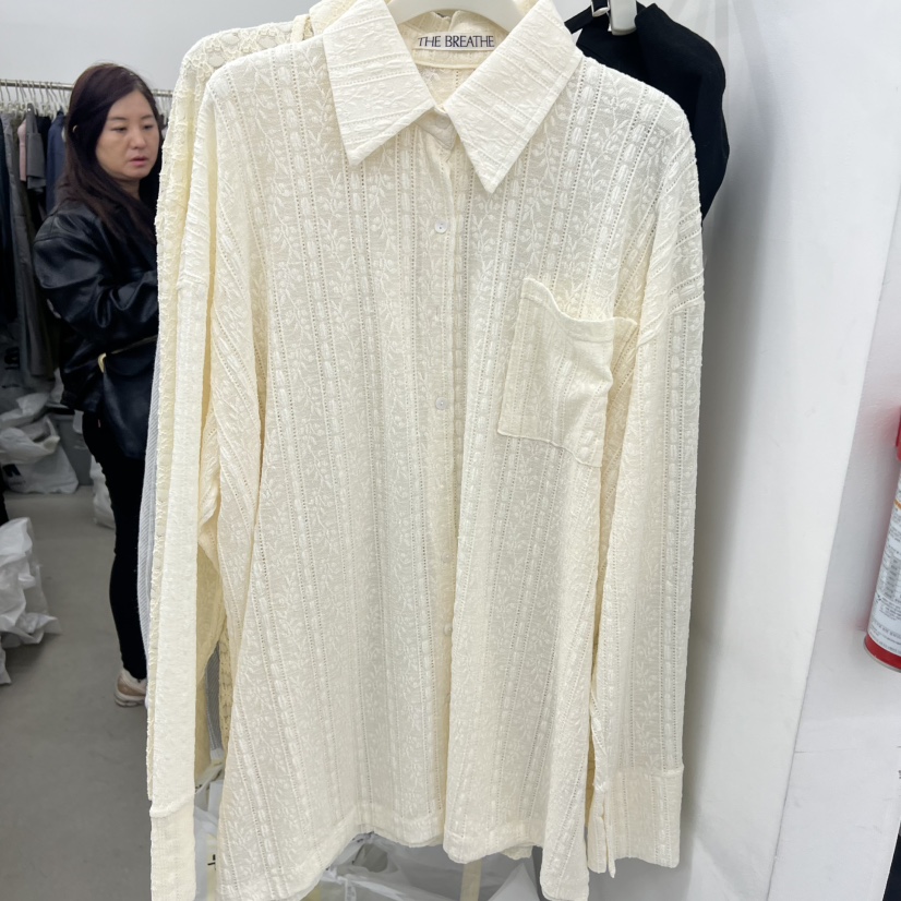 BREATHE韓國直郵實拍女士新品人氣職業26春夏熱賣襯衫蕾絲衫BREATHE襯衫/蕾絲衫圖色1