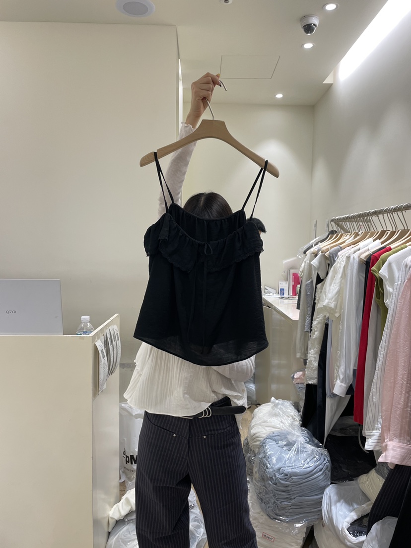 FLOWER-L韓國直郵女裝新品職業休閑人氣推薦熱賣吊帶背心FLOWER-L吊帶/背心圖色2