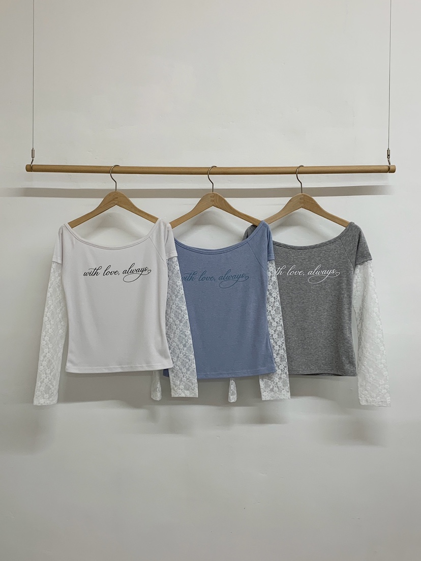 MORE THAN-P韓國東大門代購女裝新款熱賣長袖T恤假兩件MORE THAN長袖T恤