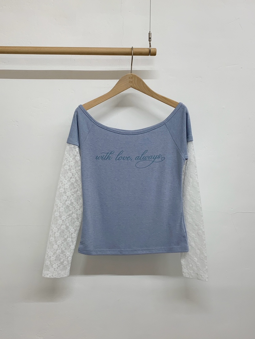 MORE THAN-P韓國東大門代購女裝新款熱賣長袖T恤假兩件MORE THAN長袖T恤圖色2