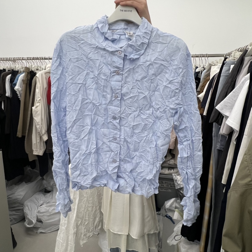 BREATHE韓國直郵女裝新品熱賣26春夏休閑職業時尚襯衫蕾絲衫BREATHE襯衫/蕾絲衫圖色2