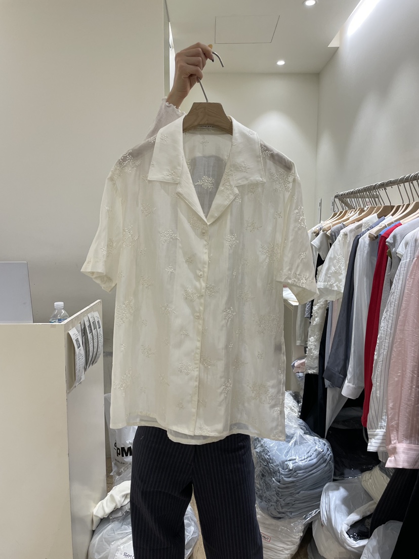 FLOWER-L韓國東大門代購女士新款休閑熱賣時尚襯衫蕾絲衫FLOWER-L襯衫/蕾絲衫圖色1花多