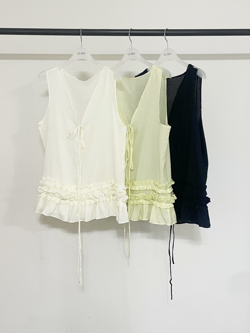 CLAFO韓國東大門代購女裝新品熱賣人氣推薦職業26春夏吊帶背心CLAFO吊帶/背心