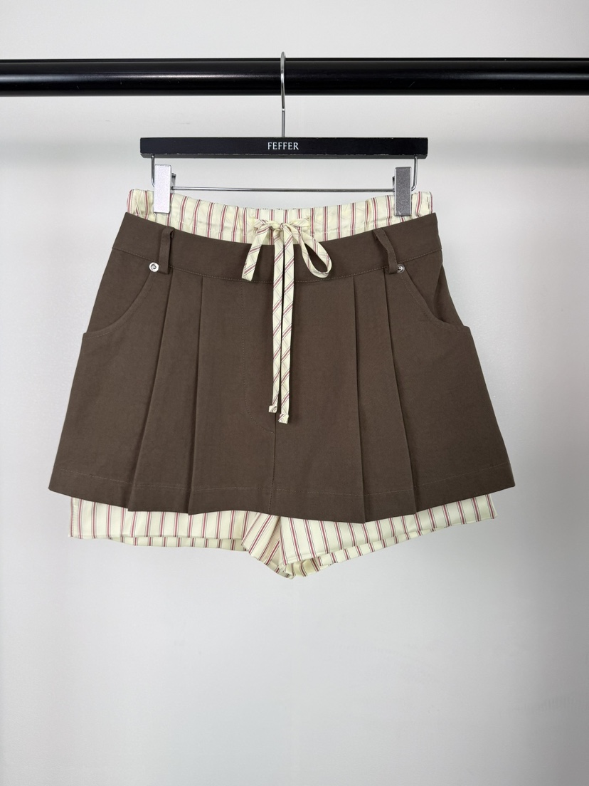 FEFFER韓國直郵實拍女裝新品推薦人氣26春夏休閑時尚裙褲FEFFER裙褲圖色2