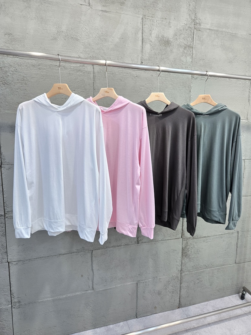 10CC韓國直郵實拍女士新品休閑時尚職業26春夏長袖T恤連帽衫10CC長袖T恤