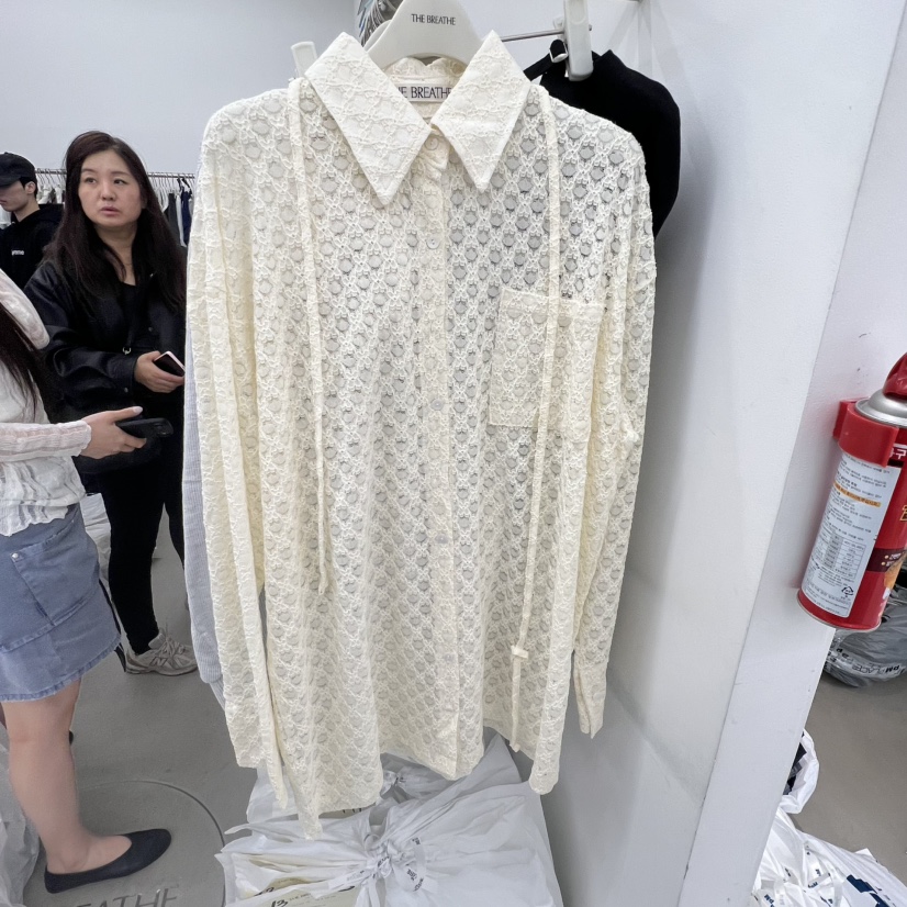 BREATHE韓國直郵實拍女裝新款推薦熱賣人氣職業襯衫蕾絲衫BREATHE襯衫/蕾絲衫圖色1