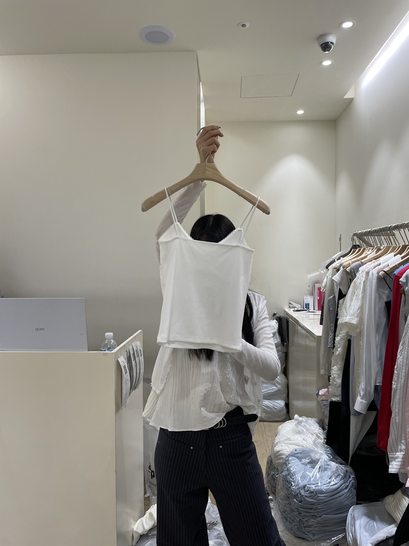 FLOWER-L韓國代購女士新款時尚職業休閑26春夏熱賣吊帶背心FLOWER-L吊帶/背心