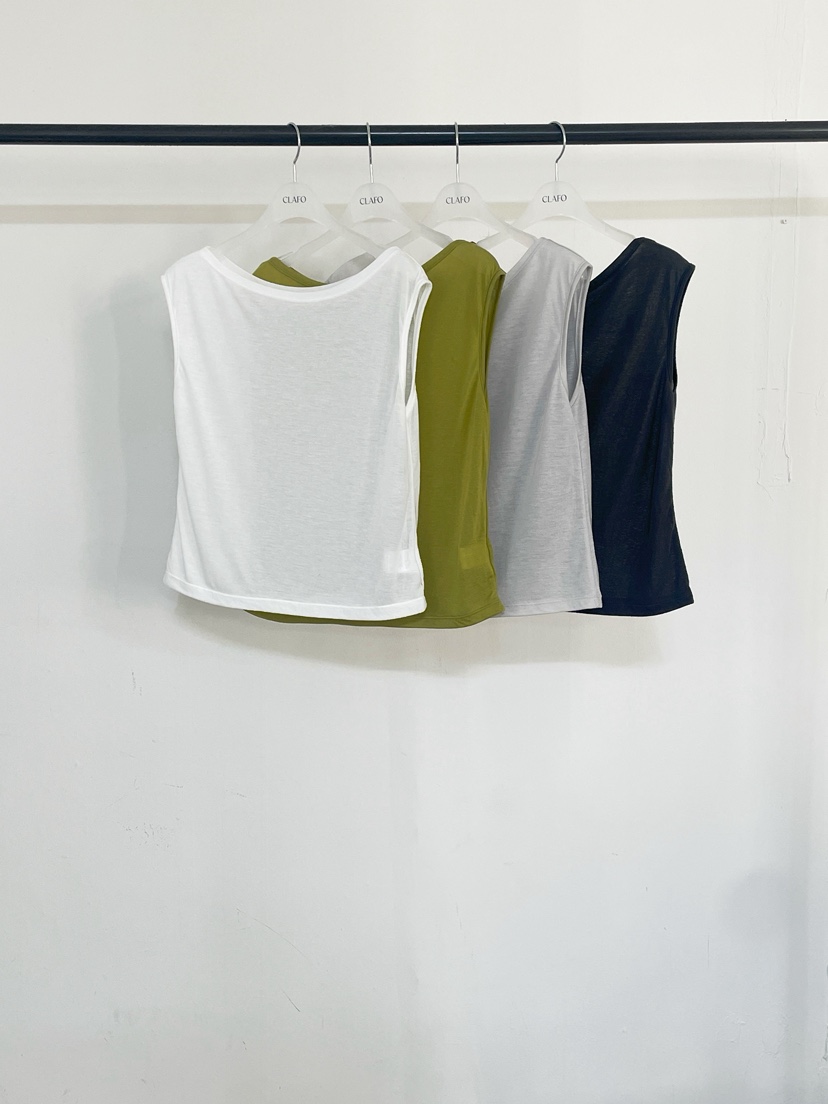 CLAFO韓國東大門直郵女裝新品職業休閑熱賣吊帶背心天絲露肩CLAFO吊帶/背心