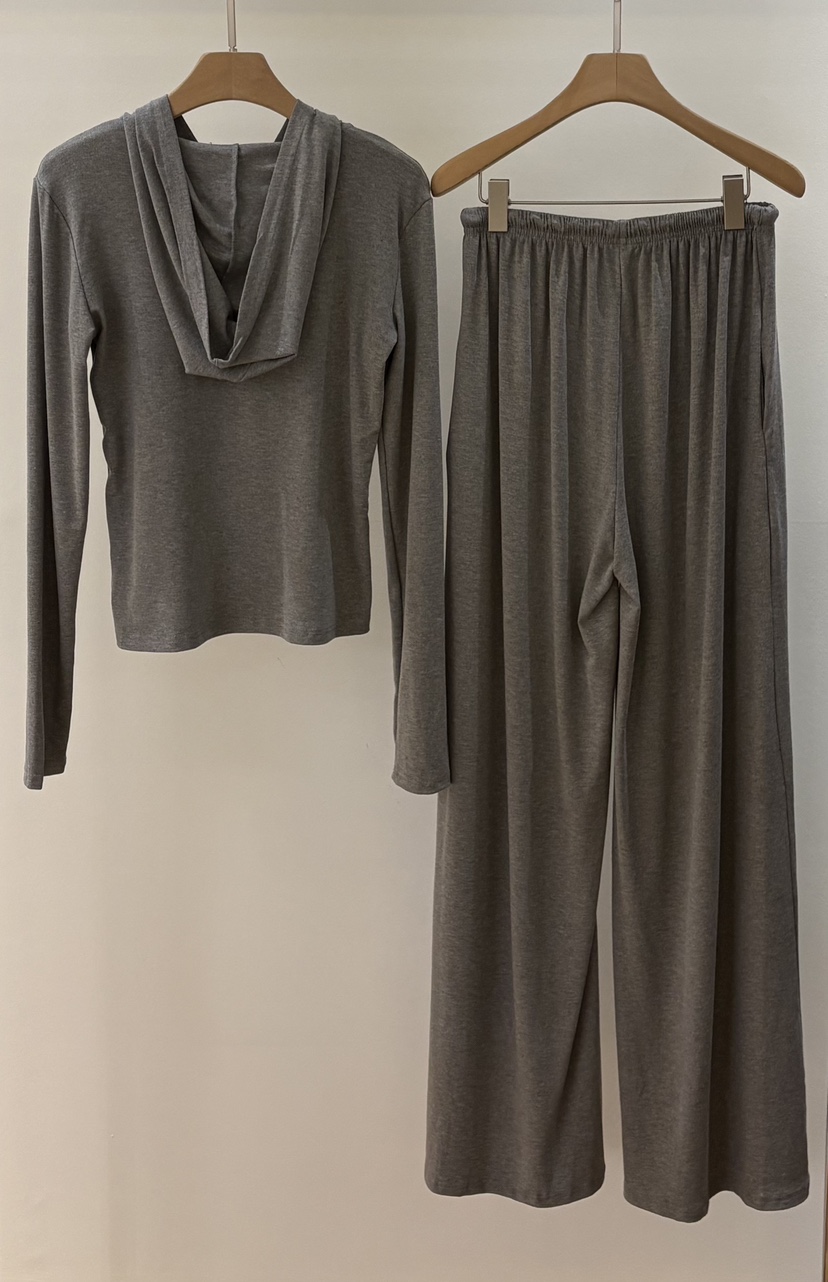 DEWPOP韓國代購女士新款人氣休閑職業時尚26春夏套裝兜帽DEWPOP套裝